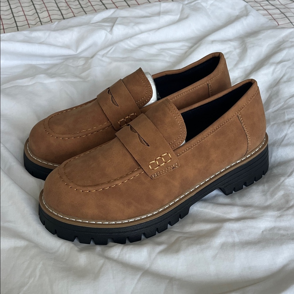 Brown Suede Loafers